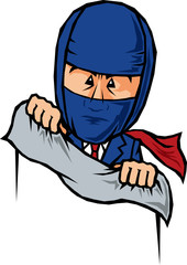 隠れ身の術のビジネスマン