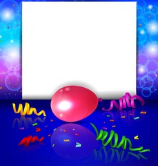 birthday background with colorful balloons
