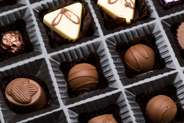 Box of chocolate truffle