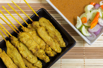 Thai Grilled Pork : Pork Curry Satay