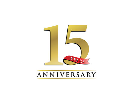 anniversary logo 15th