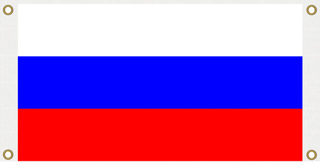 Russia flag background, Eyelet punch the corner