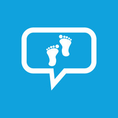 Footprint message icon