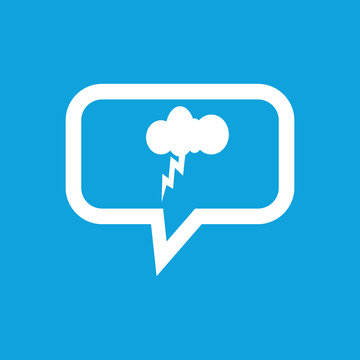 Thunderstorm message icon