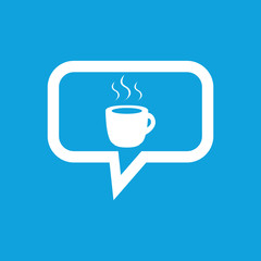 Hot drink message icon