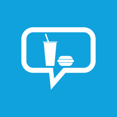 Fast food message icon