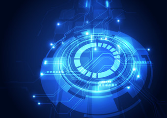 vector digital technology concept, abstract background
