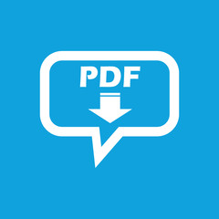 Fototapeta premium PDF download message icon