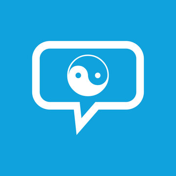 Ying yang message icon