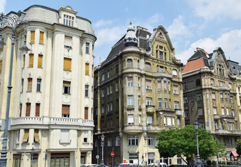 Old apartment buildings, Budapest, Hungary