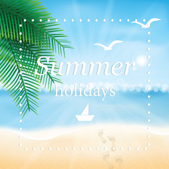 Seascape vector illustration