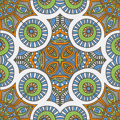 Seamless pattern. Vintage decorative elements. 
