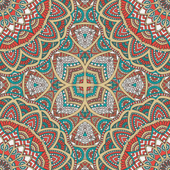 Seamless pattern. Vintage decorative elements. 