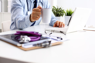 Fototapeta premium Doctor and stethoscope