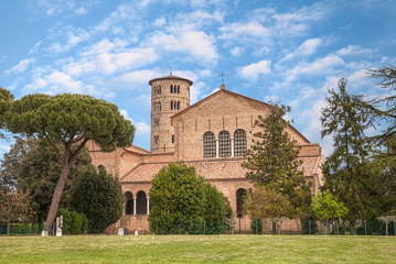 Fototapeta na wymiar basilica of Sant'Apollinare in Classe, Ravenna, Italy