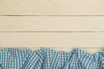 Hintergrund im Landhausstil mit Tischtuch blau weiß kariert