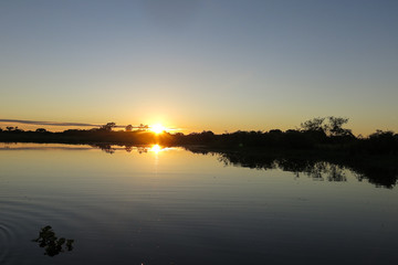 Fototapeta premium Sunrise in the jungle, Bolivia