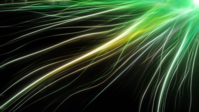 Abstract long energy colored lines