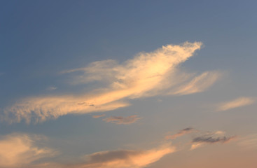 blue sky with clouds nature background