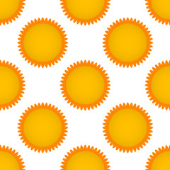 Seamless pattern with sun. Vector illustration. Eps 10