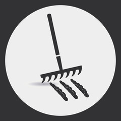 Rake to loosen the soil.