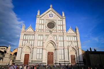 Fototapeta na wymiar Exterior of Basilica of Santa Maria Novella