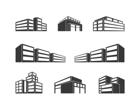Dimensional building as a design web icons