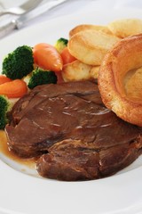 traditional roast beef dinner