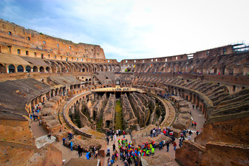 Fototapeta na wymiar Interior of the Colosseum