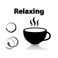 coffee and tea icons set