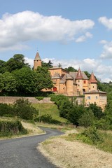 Castle of Jarnioux in Beaujolais, France