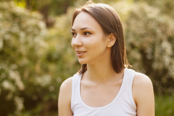 Naklejka premium Portrait of young girl