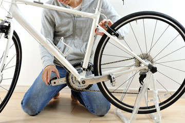 自転車のメンテナンス