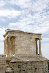 Obraz premium Temple of Athena Nike on the Acropolis in Athens, Greece (Europe)
