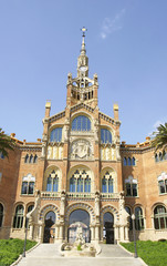 Fototapeta na wymiar Complejo hospitalario de la Santa Cruz y San Pablo, Barcelona