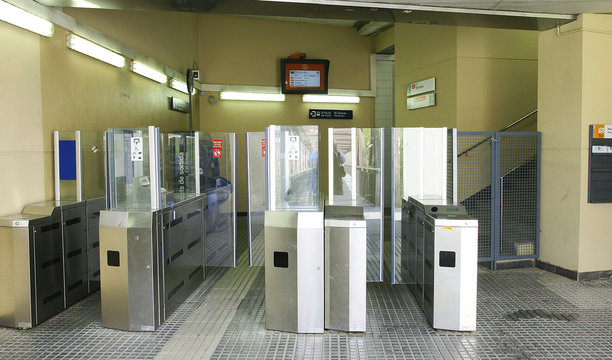 Torno en la estaci&oacute;n de Les Fonts de Rub&iacute;, Barcelona