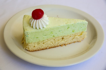 Pistachio cheesecake