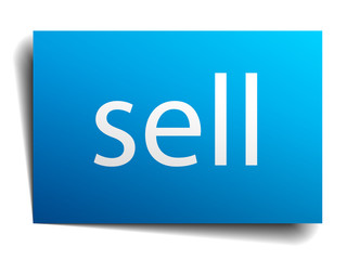 sell blue 3d paper realistic sign