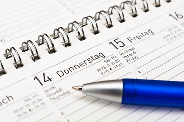 Terminplaner Büroarbeit