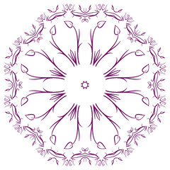 circular abstract pattern in Arabic style.