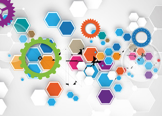 abstract technology background Business & development direction