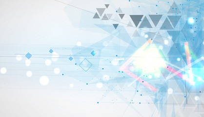 abstract technology background Business & development direction