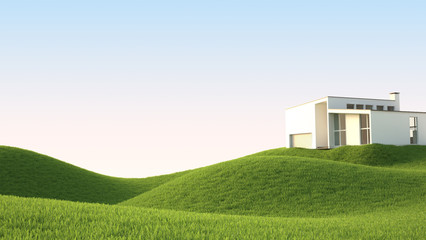 Fototapeta premium green grass field 