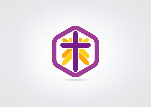  Cross Religious Logo