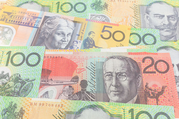 Australia dollar, bank note of Australia.