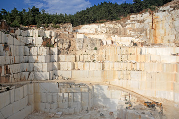 Marble quarry on Thassos island, Greece