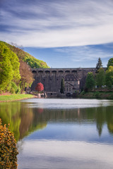 Fototapeta premium Staumauer vom Diemelsee
