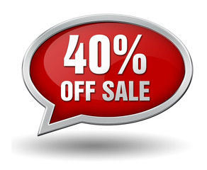 forty percent off sale