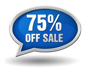 seventy five percent off sale