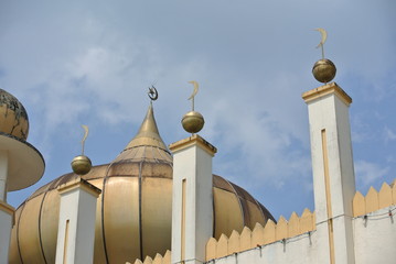 Architectural detail of Sultan Mahmud Mosque In Kuala Lipis, Pahang 